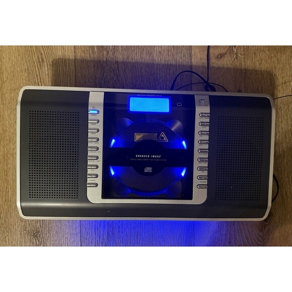 Sharper Image Digital Display & Tuning CD Stereo System AM/FM Radio No Remote